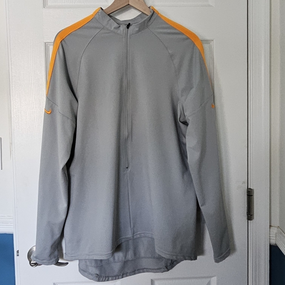 Nike Sphere Dry 1/2 Zip Pullover Jacket Gray Orange Men’s XL - Picture 3 of 15